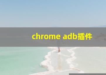 chrome adb插件